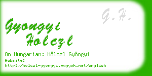 gyongyi holczl business card